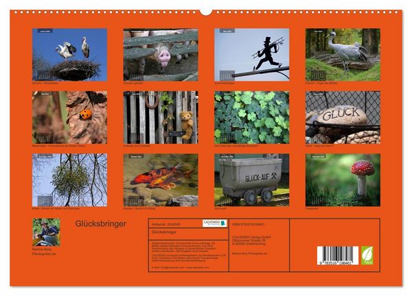Produktbild: Gl&uuml;cksbringer (hochwertiger Premium Wandkalender 2026 DIN A2 quer), Kunstdruck in Hochglanz