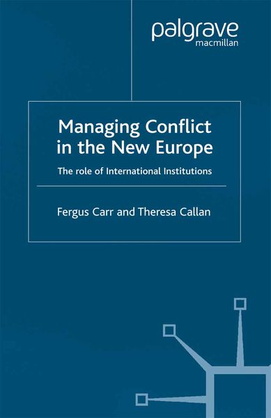 Produktbild: Managing Conflict in the New Europe
