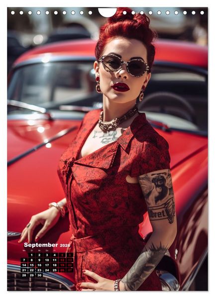 Produktbild: Rockabilly (Wandkalender 2026 DIN A4 hoch), CALVENDO Monatskalender