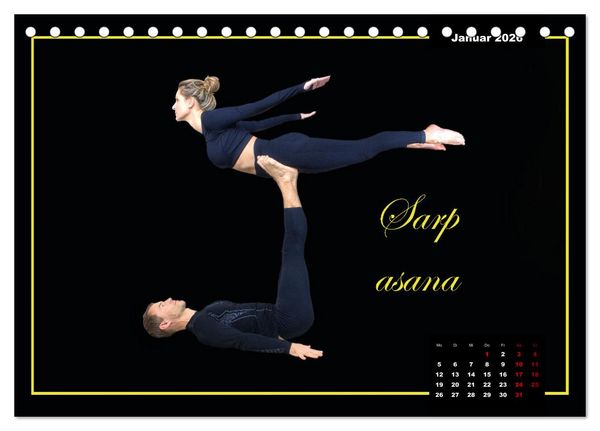 Produktbild: Yoga - Asana (Tischkalender 2026 DIN A5 quer), CALVENDO Monatskalender