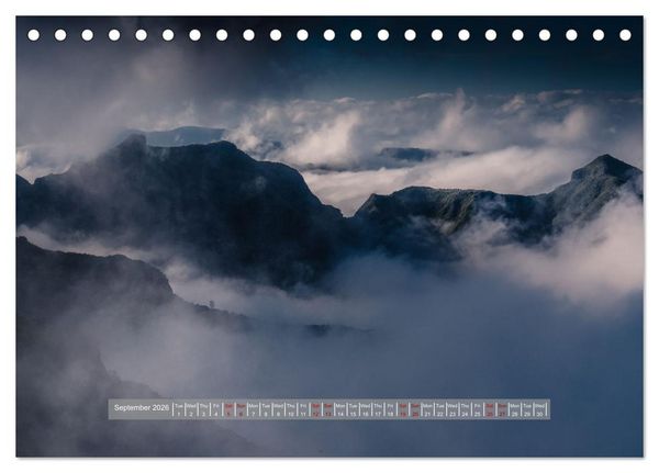Produktbild: Picturesque Mountain Worlds (Desk Calendar 2026 DIN A5 landscape), CALVENDO 12 Month DeskCalendar