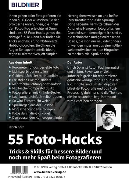 Produktbild: 55 Foto-Hacks &ndash; Tricks & Skills f&uuml;r bessere Bilder und noch mehr Spa&szlig; beim Fotografieren