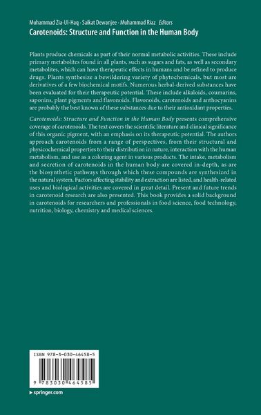 Produktbild: Carotenoids: Structure and Function in the Human Body