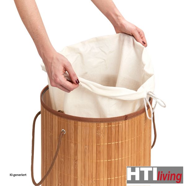 Produktbild: HTI-Living W&auml;schesammler rund Bambus W&auml;schesammler rund Bambus