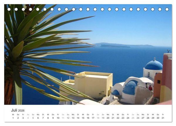 Produktbild: Hellas - ein Meer der Farben (Tischkalender 2026 DIN A5 quer), CALVENDO Monatskalender