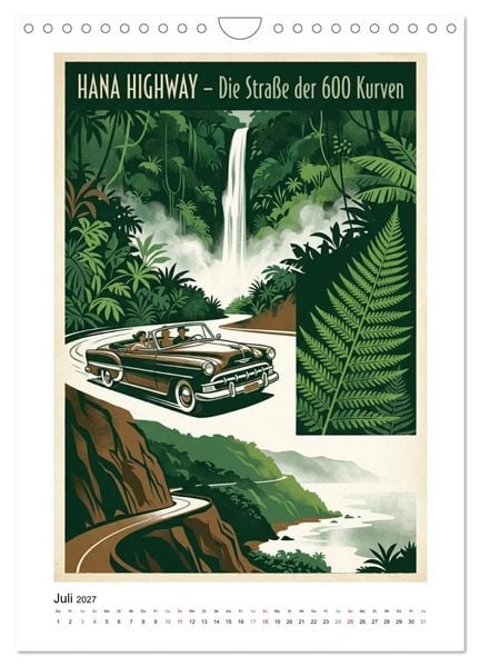 Produktbild: Sehnsucht Hawaii &ndash; Die Aloha Mid-Century Collection (Wandkalender 2027 DIN A4 hoch), CALVENDO Monatskalender