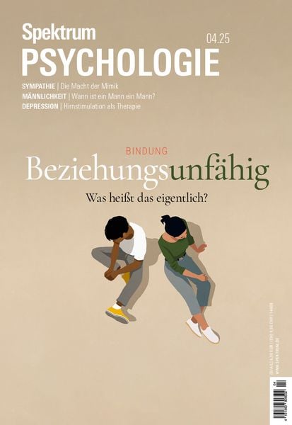 Spektrum Psychologie 4/2025 Beziehungsunfähig, Taschenbuch von Spektrum der Wissenschaft, Spektrum der Wissenschaft, 9783958929340