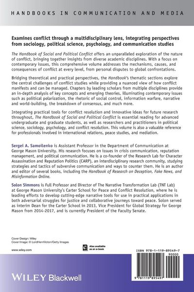 Produktbild: The Handbook of Social and Political Conflict