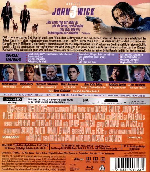 Produktbild: John Wick: Kapitel 3 (4K Ultra HD) (+ Blu-ray 2D)