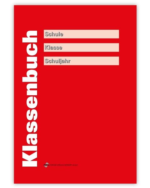 Klassenbuch, rot, Taschenbuch von Forum Verlag Herkert GmbH, Forum Verlag Herkert, 9783865861801