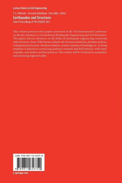 Produktbild: Earthquakes and Structures