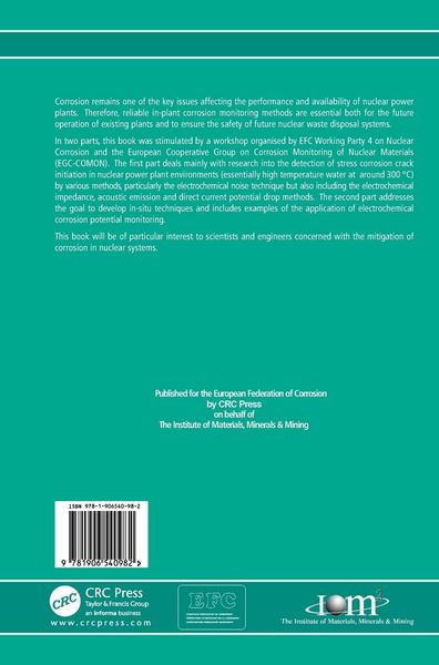 Produktbild: Corrosion Monitoring in Nuclear Systems EFC 56