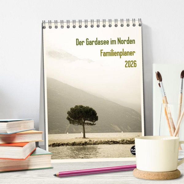 Produktbild: Der Gardasee im Norden - Familienplaner 2026 (Tischkalender 2026 DIN A5 hoch), CALVENDO Monatskalender