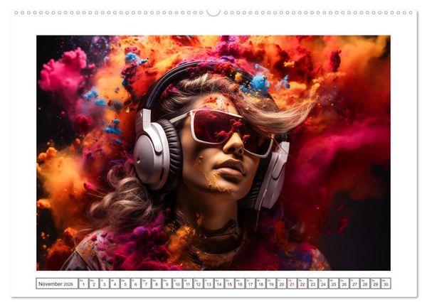 Produktbild: Konzert der Farben (Wandkalender 2026 DIN A2 quer), CALVENDO Monatskalender
