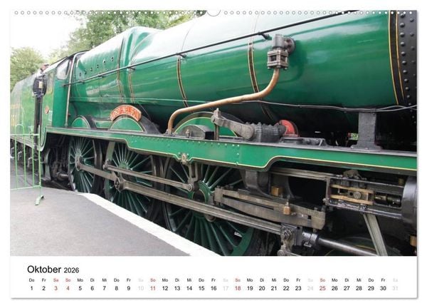 Produktbild: Nostalgische Eisenbahnen Englands (hochwertiger Premium Wandkalender 2026 DIN A2 quer), Kunstdruck in Hochglanz
