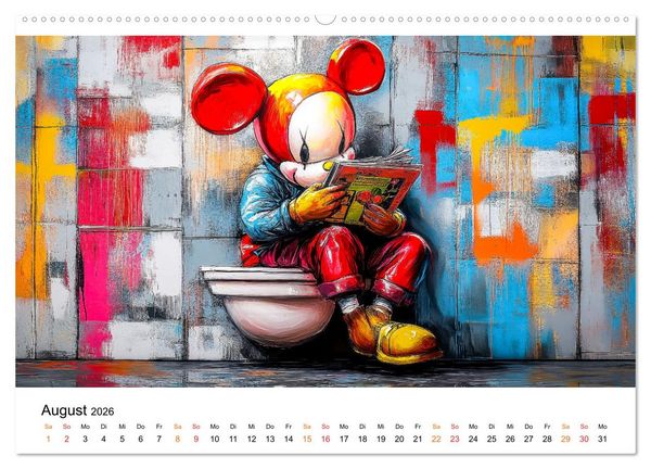 Produktbild: Graffiti & Street Art - Kunstwerke der Stra&szlig;e (hochwertiger Premium Wandkalender 2026 DIN A2 quer), Kunstdruck in Hochglanz