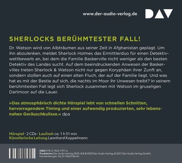 Sherlock & Watson – Neues aus der Baker Street: Die Bestie von Grimpen oder Der Hund der Baskervilles (Fall 8)