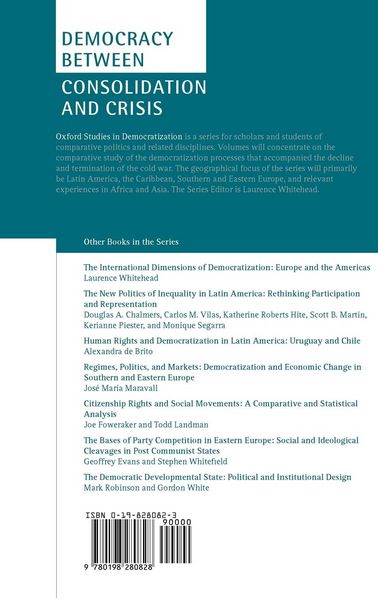 Produktbild: Democracy Between Consolidation and Crisis (Parties, Groups, and Citizens in Southern Europe)
