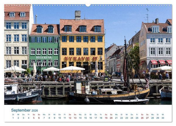 Produktbild: Sch&ouml;nes Kopenhagen (hochwertiger Premium Wandkalender 2026 DIN A2 quer), Kunstdruck in Hochglanz