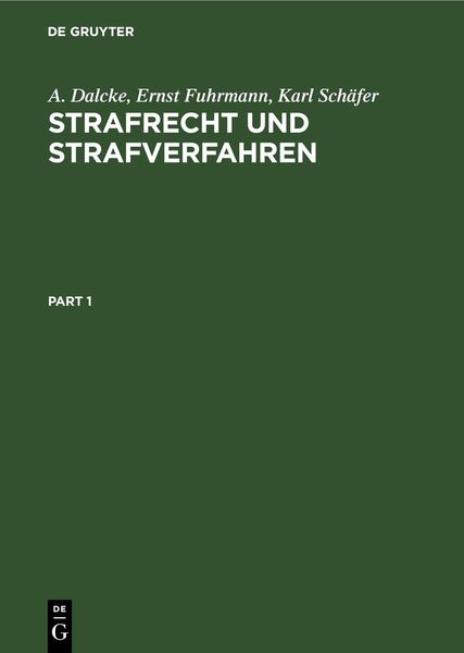 Produktbild: Strafrecht und Strafverfahren
