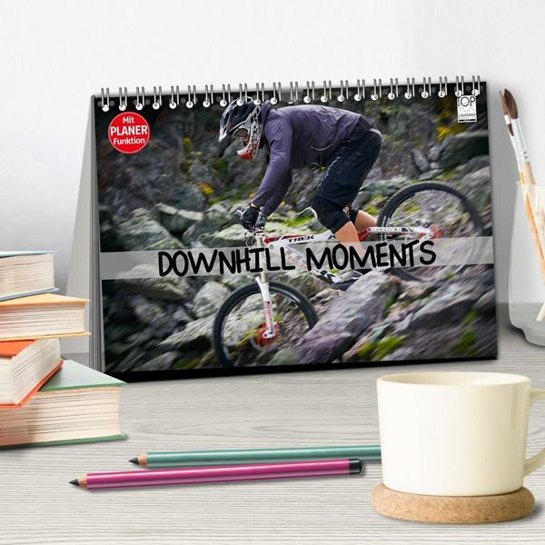 Produktbild: Downhill Moments (Tischkalender 2026 DIN A5 quer), CALVENDO Monatskalender