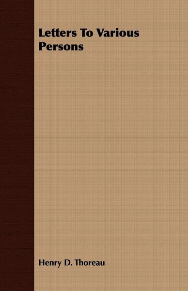 Produktbild: Letters To Various Persons