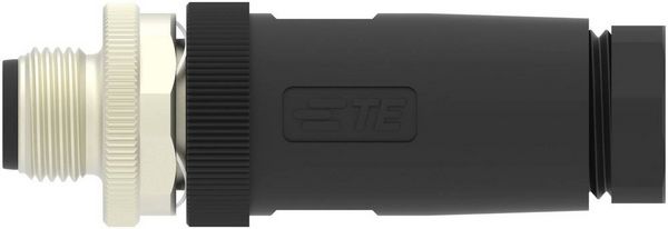 Produktbild: TE Connectivity T4111402041-000 Sensor-/Aktor-Steckverbinder, unkonfektioniert M12 Stecker, gerade Polzahl Sensoren: 4 1 St.