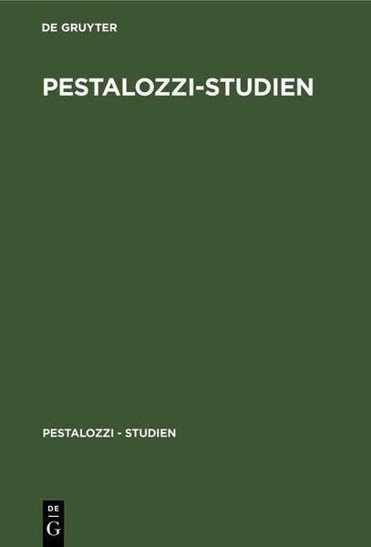 Produktbild: Pestalozzi-Studien