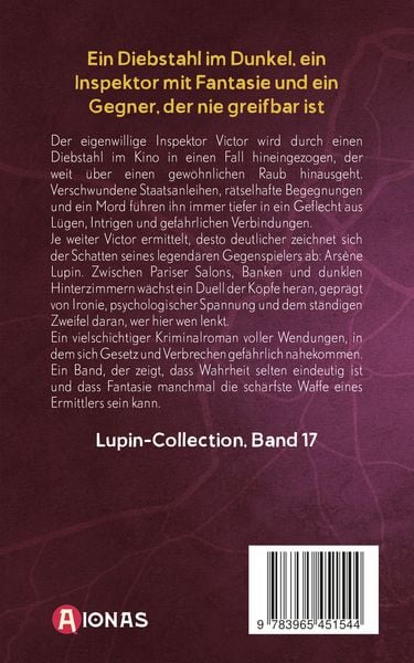 Produktbild: Ars&egrave;ne Lupin &ndash; Viktor von der Sittenpolizei. Detektivroman. Maurice Leblanc