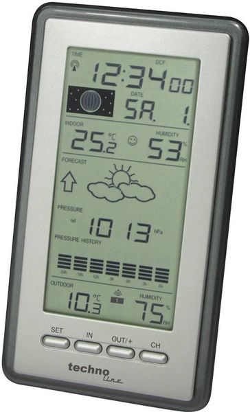 Produktbild: Techno Line WS 9040 Funk-Wetterstation Anzahl Sensoren max. 3