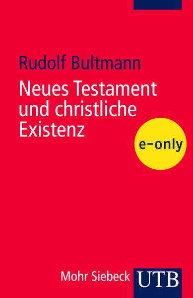 Produktbild: Neues Testament und christliche Existenz