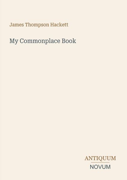 Produktbild: My Commonplace Book