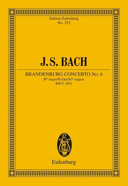 Produktbild: Brandenburg Concerto No. 6 Bb major