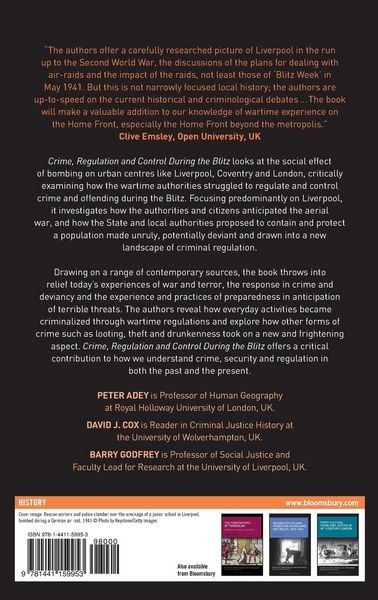 Produktbild: Crime, Regulation and Control During the Blitz