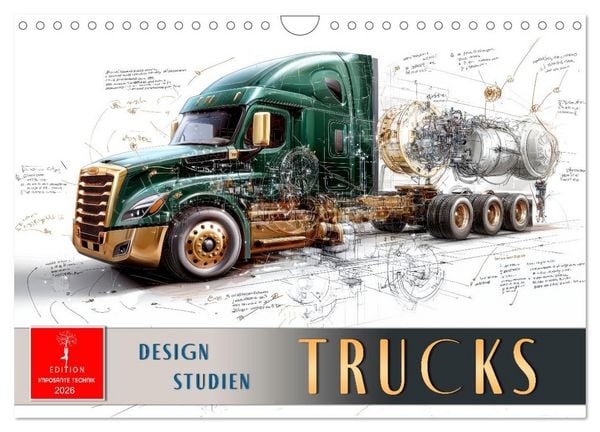 Produktbild: Trucks - Design Studien (Wandkalender 2026 DIN A4 quer), CALVENDO Monatskalender