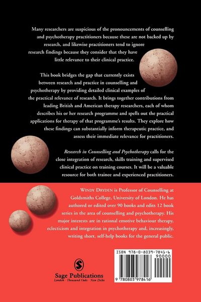 Produktbild: Research in Counselling and Psychotherapy