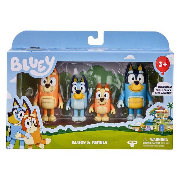 Produktbild: BLUEY Figuren-4er-Pack (Familie)