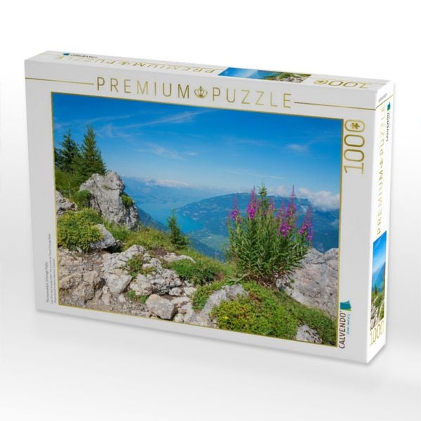 Produktbild: CALVENDO Puzzle Thunerseeblick Schynige Platte | 1000 Teile Lege-Gr&ouml;&szlig;e 64x48cm Foto-Puzzle f&uuml;r gl&uuml;ckliche Stunden