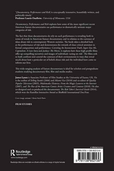 Produktbild: Documentary, Performance and Risk