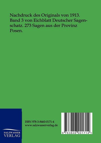 Produktbild: Sagen der Provinz Posen