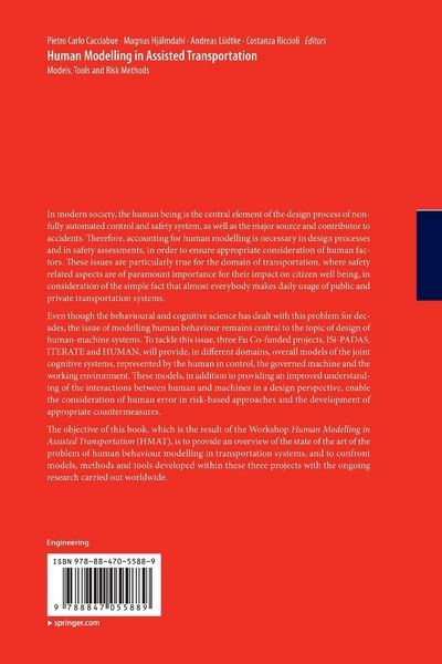 Produktbild: Human Modelling in Assisted Transportation