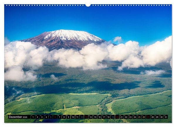 Produktbild: Kilimanjaro - das Dach Afrikas (hochwertiger Premium Wandkalender 2026 DIN A2 quer), Kunstdruck in Hochglanz