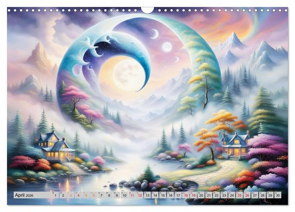 Produktbild: Mondsichelzauber Eine Reise durch die Natur (Wandkalender 2026 DIN A3 quer), CALVENDO Monatskalender