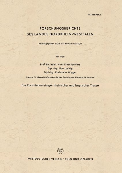 Produktbild: Die Konstitution einiger rheinischer und bayrischer Trasse