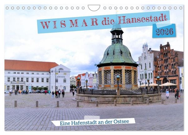 Produktbild: WISMAR die Hanststadt (Wandkalender 2026 DIN A4 quer), CALVENDO Monatskalender