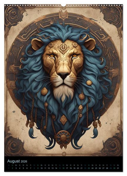 Produktbild: Sternzeichen Nordische Mythology (hochwertiger Premium Wandkalender 2026 DIN A2 hoch), Kunstdruck in Hochglanz