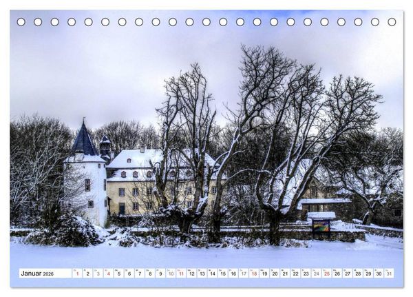 Produktbild: Burgenland Eifel (Tischkalender 2026 DIN A5 quer), CALVENDO Monatskalender