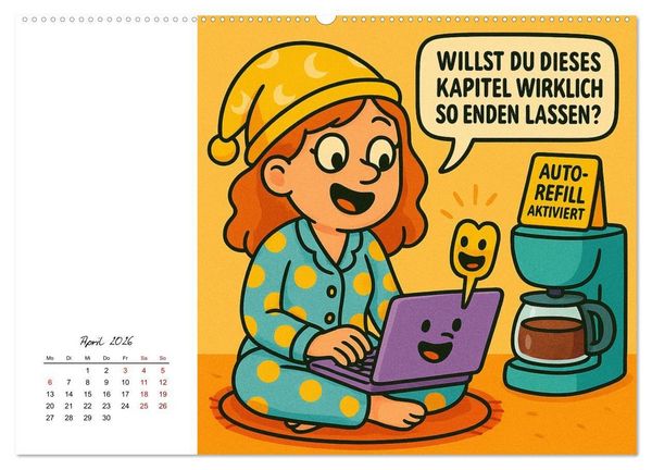 Produktbild: Job-Chaos total - voll Panne, voll verpeilt (hochwertiger Premium Wandkalender 2026 DIN A2 quer), Kunstdruck in Hochglanz