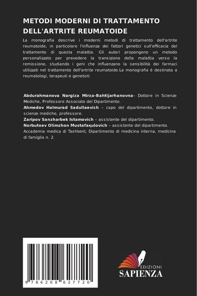 Produktbild: Metodi Moderni Di Trattamento Dell'artrite Reumatoide