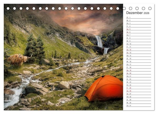 Produktbild: Kurze Auszeit (Tischkalender 2026 DIN A5 quer), CALVENDO Monatskalender